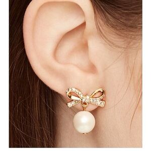 Kate Spade Bows + Pearls Earrings